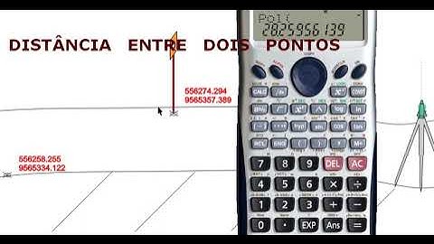 Distância Entre Dois Pontos Dado Duas Coordenadas, Utilizando Calculadora