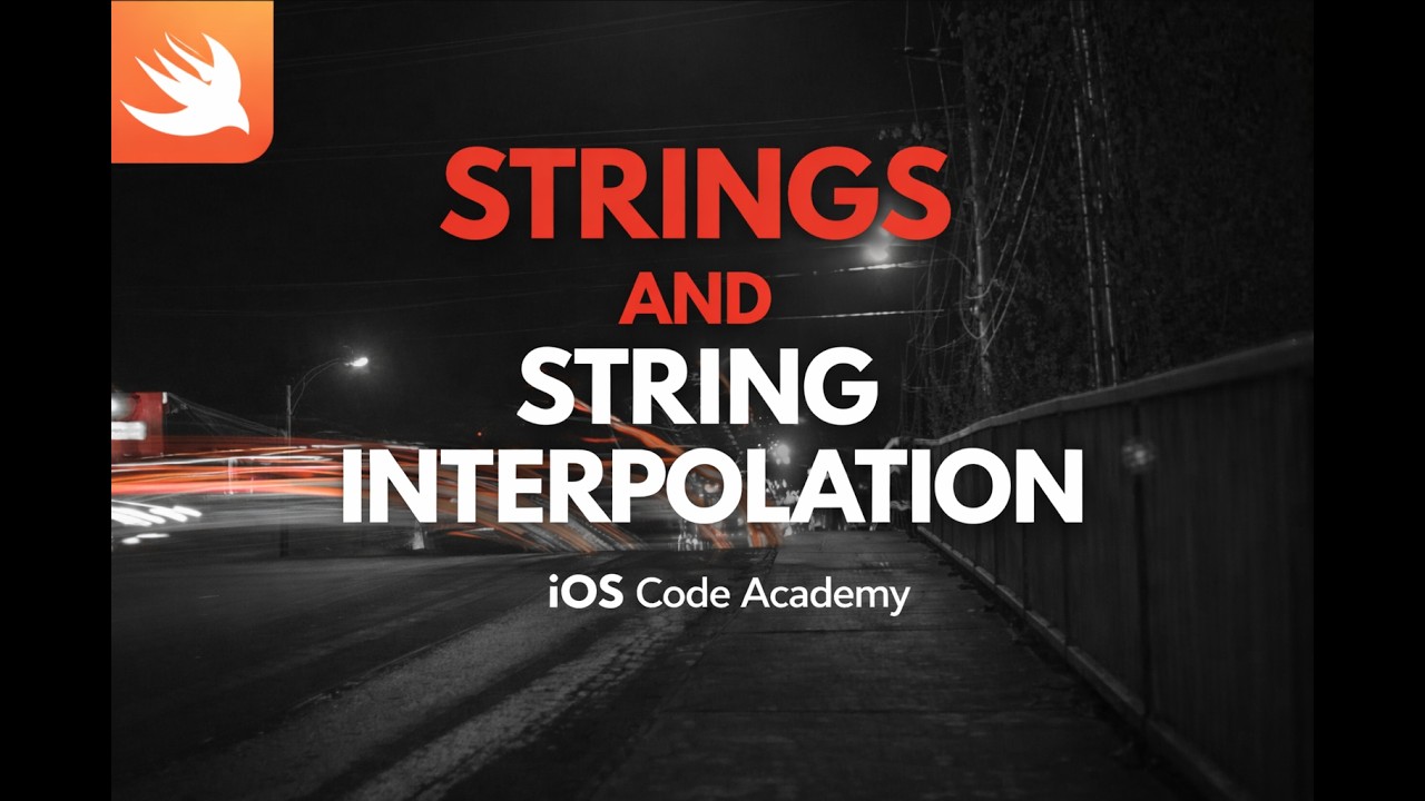 Strings and String Interpolation | iOS Swift - YouTube