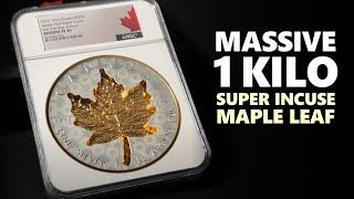 Royal Canadian Mint Masterpiece | The 2024 1 Kilo Gold-Gilt Super Incuse Maple Leaf