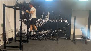 Band Assisted Staggered Stance Alternating Jumps