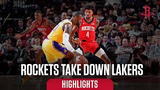 Rockets Take Down Lakers l Houston Rockets