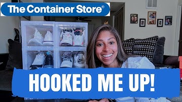The CONTAINER STORE hooked me up! FREE women