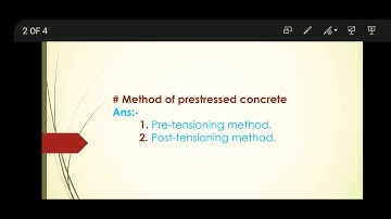 Method of pre-stressed  concrete | Prestressed concrete #Civil Engineering