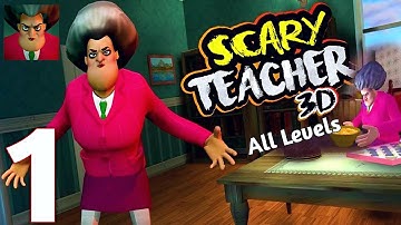 Scary Teacher 3D - Gameplay Walkthrough Part 1 Chapter 1 All Levels (iOS, Android)