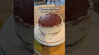 Beginner Cake Decorating 🫠 Pokeball