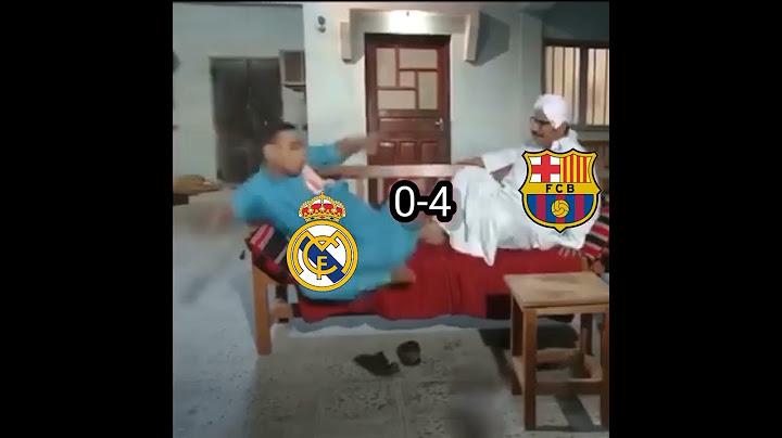 حال ريال مدريد و برشلونة 😂4-0