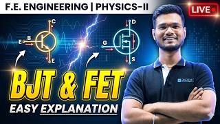 BJT & FET One Shot LIVE 🔥 | Most Important Questions | SEMI CONDUCTOR | Physics-II | with SOHAM SIR