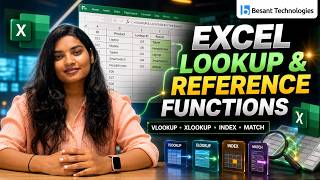 Excel Lookup & Reference Functions | VLOOKUP, XLOOKUP, INDEX MATCH & More