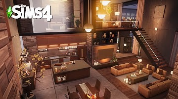 Fountain View Penthouse | The Sims4 Stop Motion Build | NoCC |【シムズ４建築】