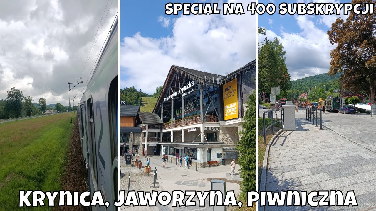 POCIĄGIEM PRZEZ BESKID SĄDECKI 🚞 Piękne widoki, Jaworzyna Krynicka i Piwniczna!