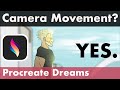 How to create camera movement in procreate dreams