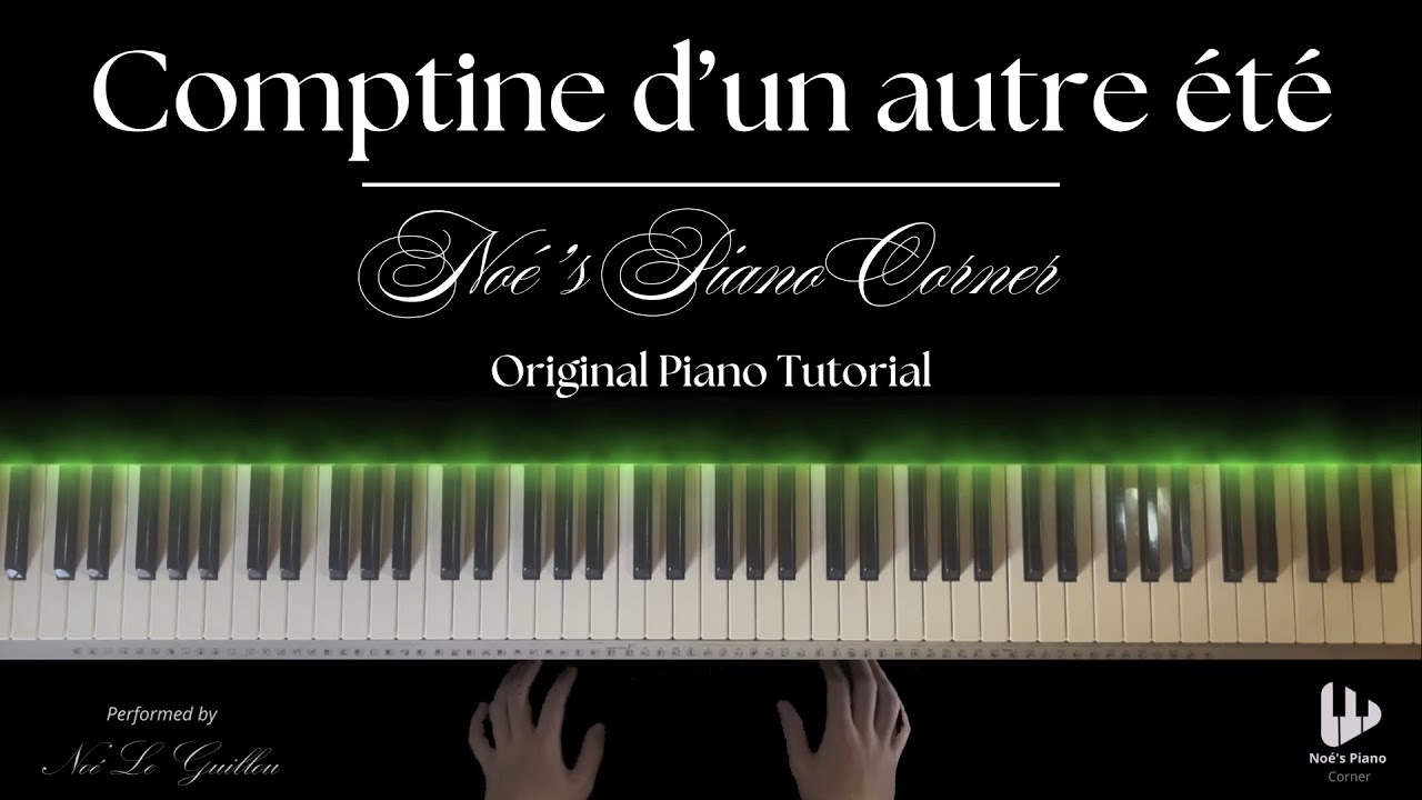 Comptine d’un autre été - Yann Tiersen | Piano Tutorial (Yamaha DGX-620)