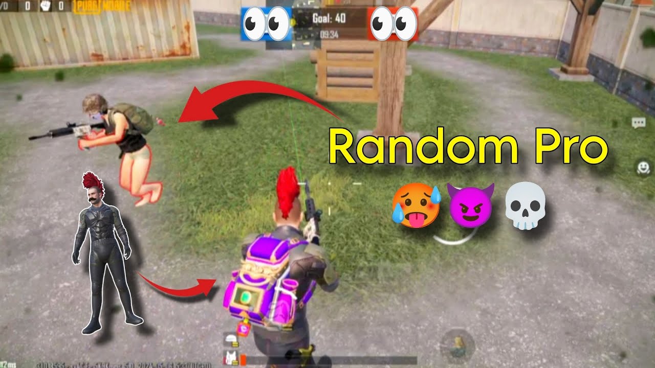 Random Pro 1v1 with Random Pro Player🥵 | 4-finger + full gyro | PUBGM - YouTube