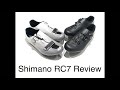 Shimano RC7 road bike shoes SPD-SL review. Comparison between RC700 and RC701 models - carbon sole