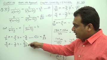 Class 10 (Ex 3B Q37) LE_in_2_Var (Book : R S Agarwal)