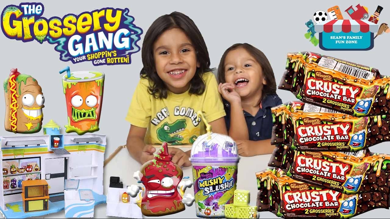 The Grossery Gang Yucky Mart Playlet Unboxing - Sean's Family Fun Zone