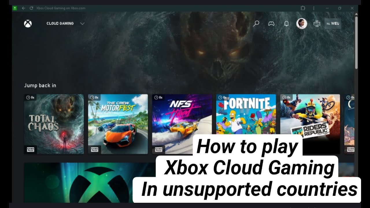 How to play Xbox Cloud Gaming In unsupported countries - YouTube