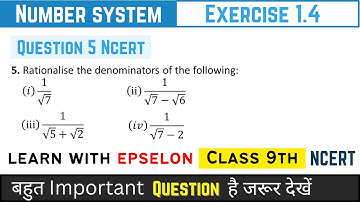 Class 9th Maths | NCERT Exercise 1.4 Q5 | Number System | NCERT Solution 2024