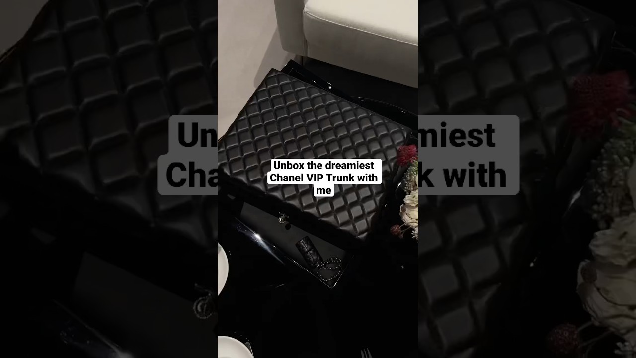 Unbox the dreamiest Chanel vip trunk with me! #chanel #unbox