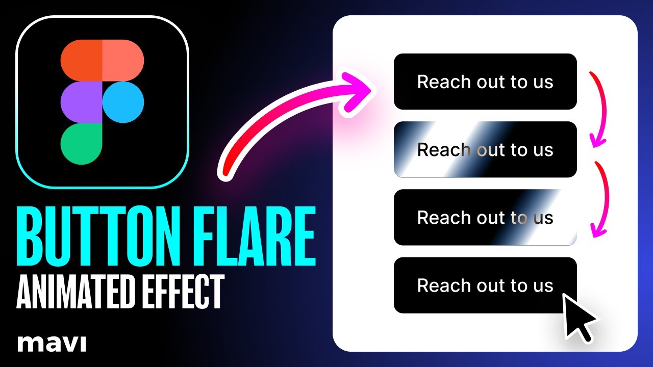Create a BUTTON FLARE EFFECT in Figma • Animated (Web Design Series ep. 38 • #free #ux #ui #course)