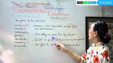 Bài 55: Từ vựng tiếng Pháp các ngày trong tuần - Les jours de la semaine