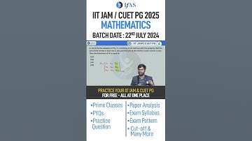 Test Your IIT JAM Maths Knowledge! 📚IIT JAM Mathematics Question of the Day #iit #iitjam2025 #maths