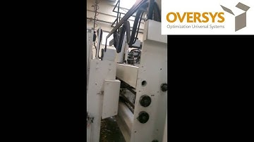 VIDEO OVERSYS U28740216 RAPIDEX RAPIDLINE RAO 13 4 COLOR FLEXO FOLDER GLUER WITH PREFEEDER, ROTARY D