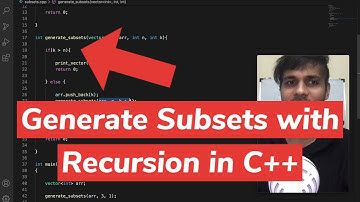 Generate Subsets with Recursion in C++ | Code Tutorial