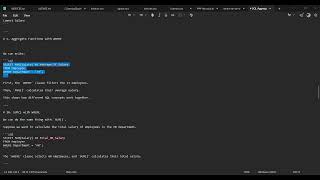 SQL Aggregate Functions in Oracle SQL Developer |  | SQL Tutorial for Beginners
