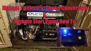 Remote Electric Choke Standby Generator Conversion  DuroMax xp10000e