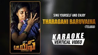 Tharagani Baruvaina - Karaoke | KGF Telugu Movie | Yash | Ravi Basrur | Prashanth Neel