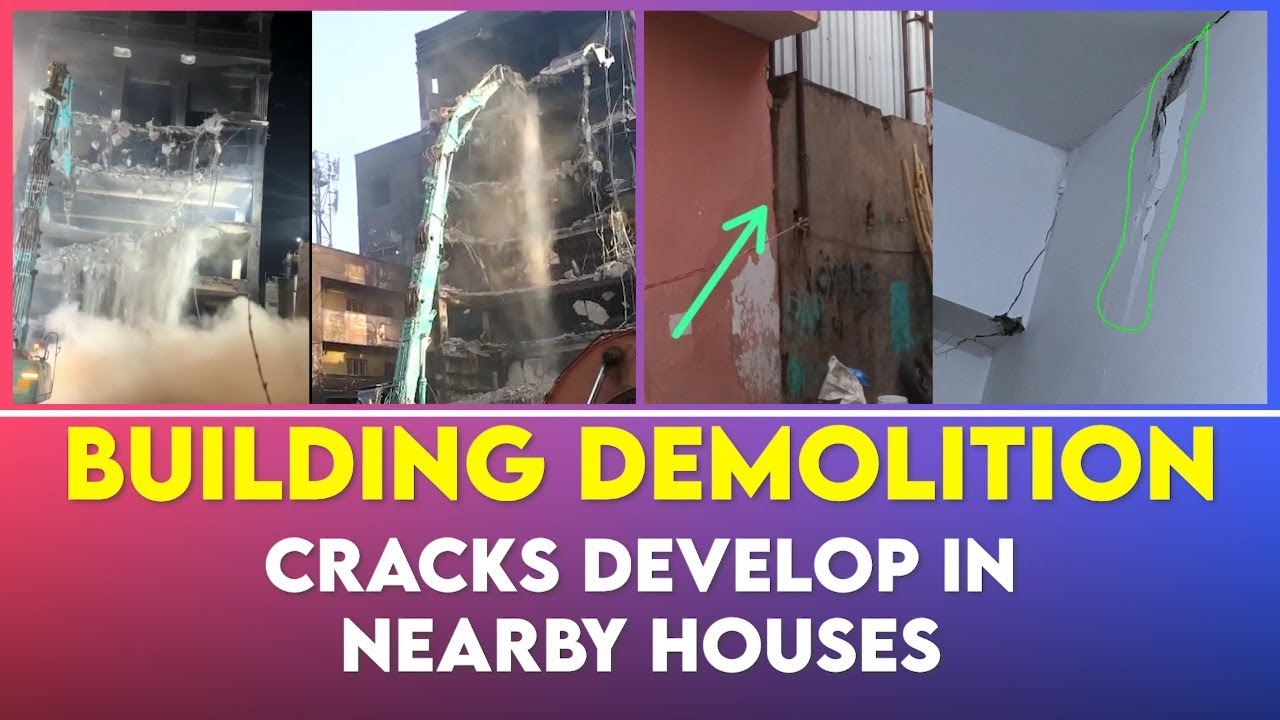 Deccan Corporation high-rise demolition – Nearby houses develop cracks