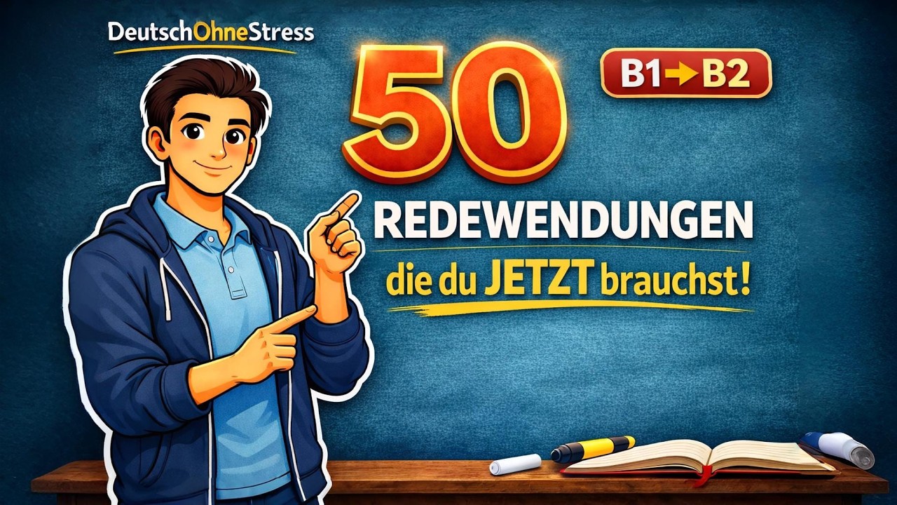 50 Redewendungen,, die du JETZT brauchst! | B1 ➜ B2