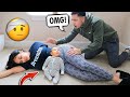 FALLING DOWN WHILE HOLDING BABY AZIR PRANK!