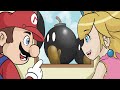Mario and Princess Peach Adventure through Bob Omb: Little Grand Quake Musical animation