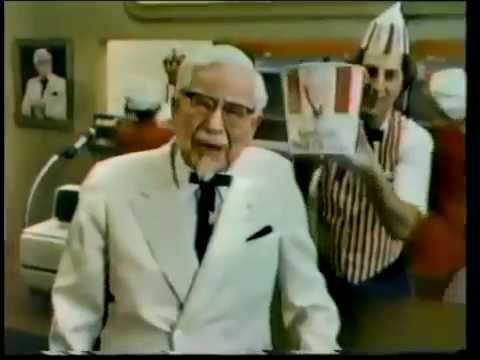 1980 Kentucky Fried Chicken Colonel Sanders Commercial