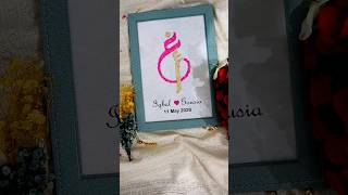 Customized floral frame for couples 🌷Handmade with love & tiny details ✨DM for orders 💌