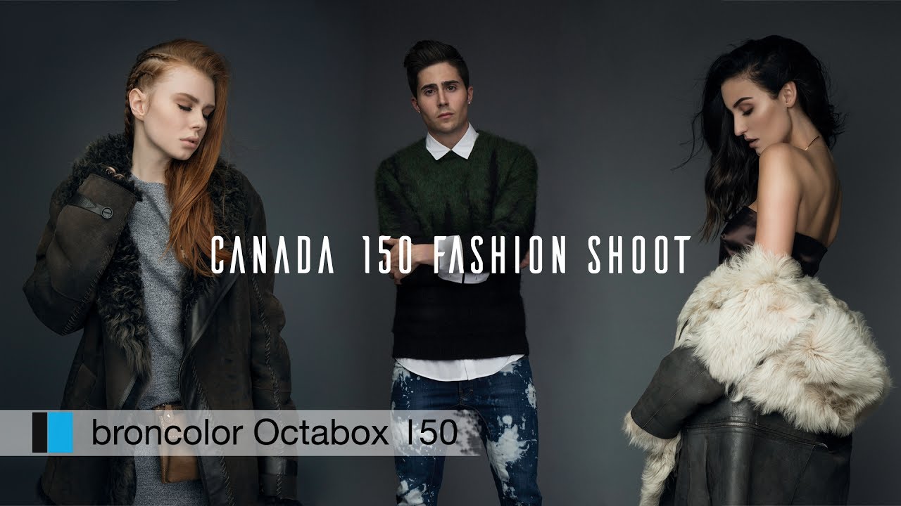 Canada 150 Fashion Photoshoot using Broncolor Octabox 150 and one Siros 800s