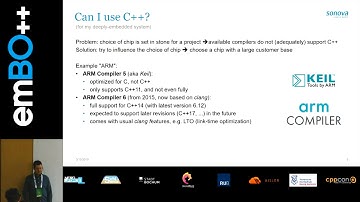 emBO++ 2019 - Michael von Tessin: C++ In Deeply Embedded Systems