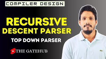 Recursive Descent Parser with solved example | Compiler Design