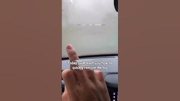 Car glass is easy to fog in rainy days, here is a trick to solve it!  #car  #driving  #tips