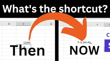 Did you know this? Easiest Shortcut to show figures with currency symbol 💰 in excel
