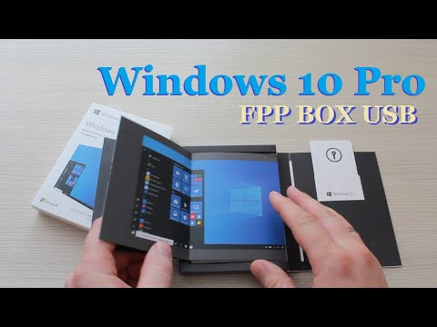 Распаковка лицензионной Microsoft Windows 10 Professional FPP BOX коробочная версия и её установка-