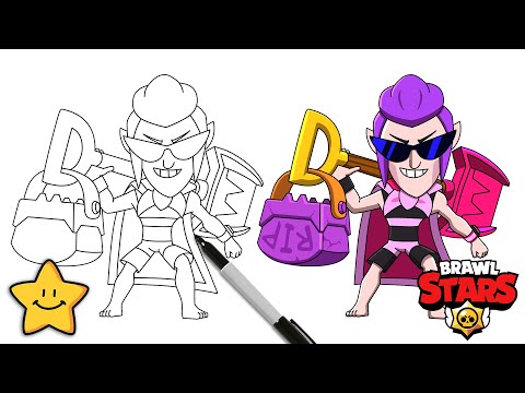 How To Draw Beach Time Mortis ☀️🦇 | Brawl Stars | Step By Step | Tutorial