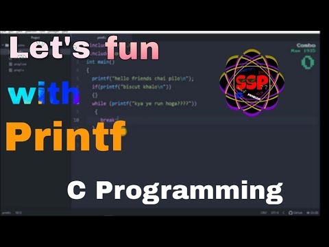 Let's Fun With Printf || C Programming In Hindi || SWAG SE PROGRAMMING