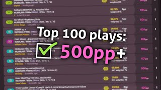 Making ALL my top plays 500pp+