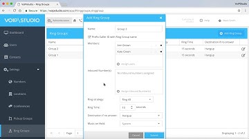 How to add a ring group on VoIPstudio