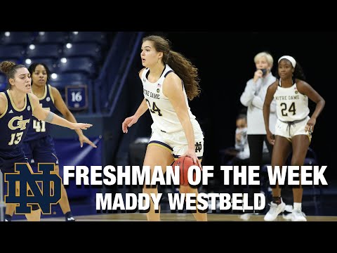 ACC Women's Basketball Freshman Of The Week: Notre Dame's Maddy Westbeld