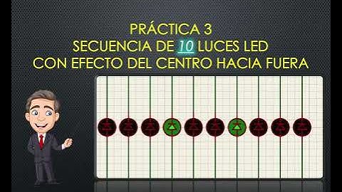 Secuencia  luces Arduino/Proteus (práctica3)
