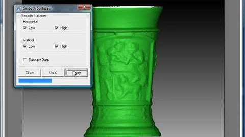 Smooth Surface 3D Scan using TriAngles 3D Builder